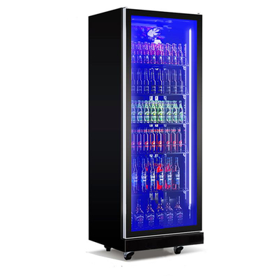 COMPRESSOR Commercial Bar Use 3 Colors Lighting Adjustable Upright Cooler Wine Display Fridge