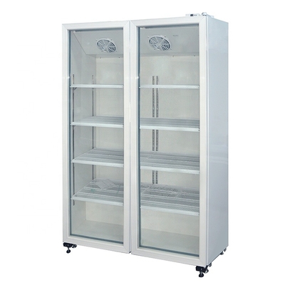 Single-Temperature Display Refrigerator 2 Door Merchandiser Wine Cooler Wine and Beverage Coolers